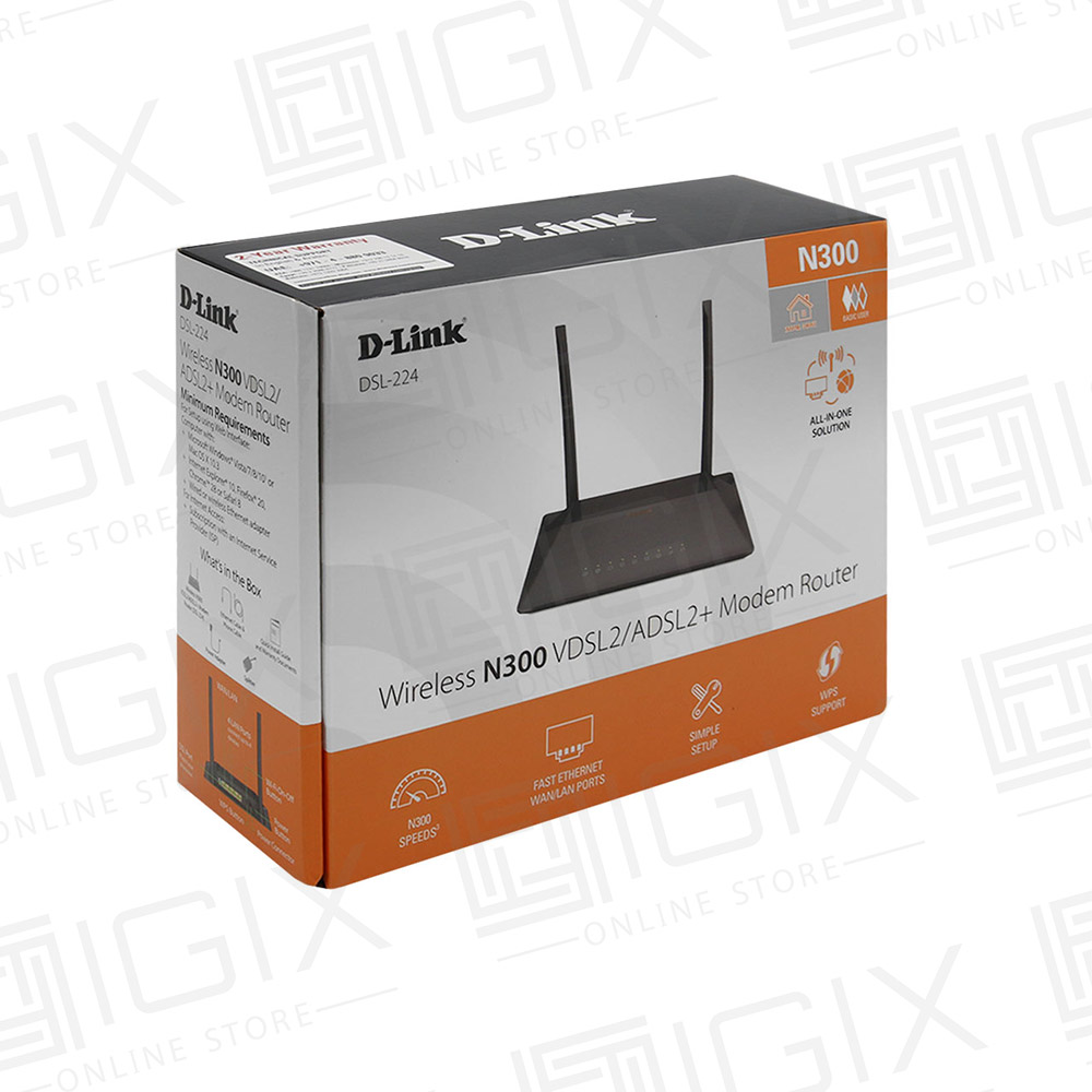 مودم روتر ADSL2 Plus و VDSL2 بی سیم دی لینک مدل DSL-224 NEW