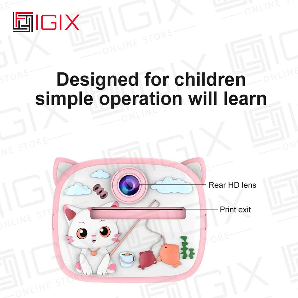 CLICK CLACK KIDS CAMERA 1-1-4 دوربین عکاسی چاپ سریع click clack