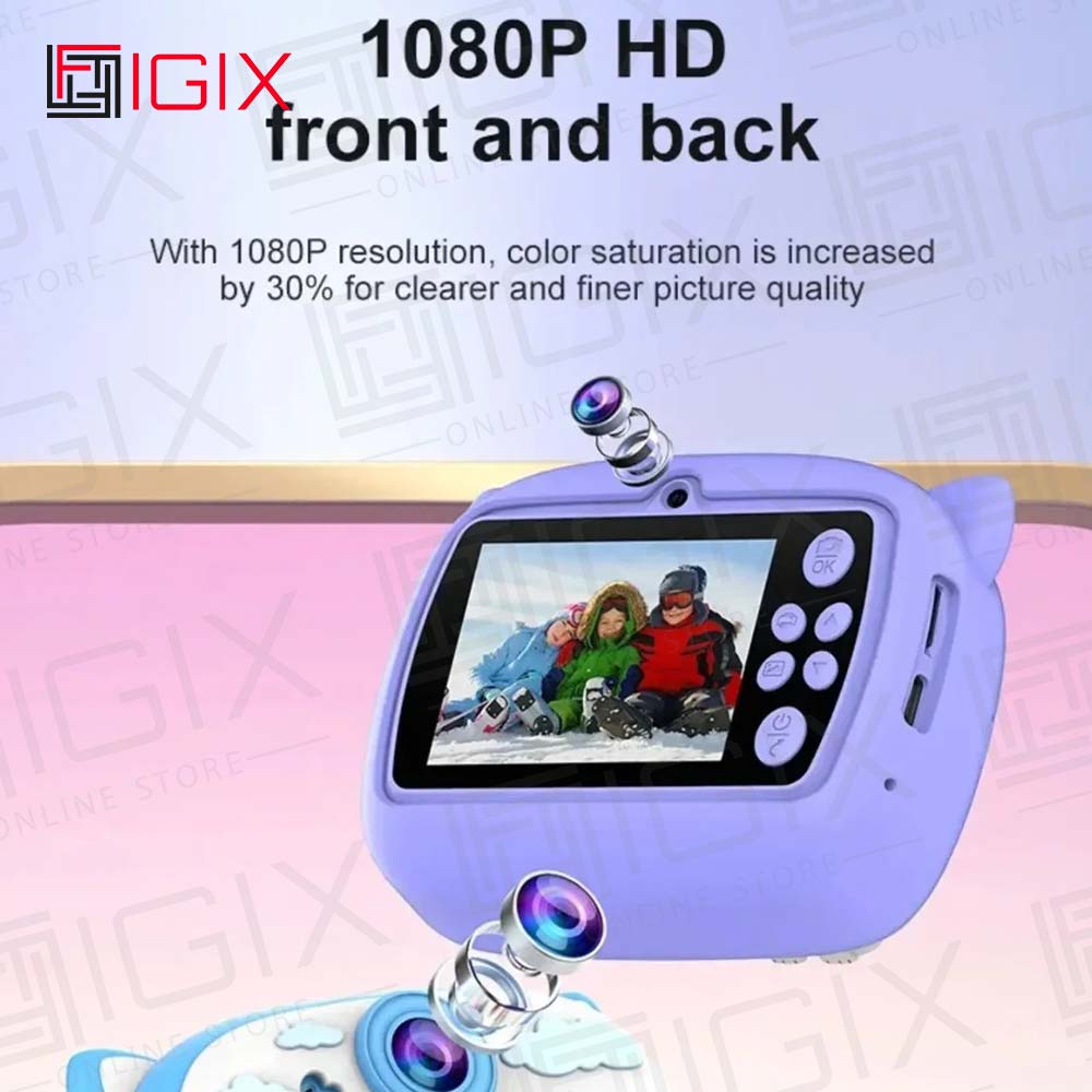 CLICK CLACK KIDS CAMERA 1-1-5 دوربین عکاسی چاپ سریع click clack
