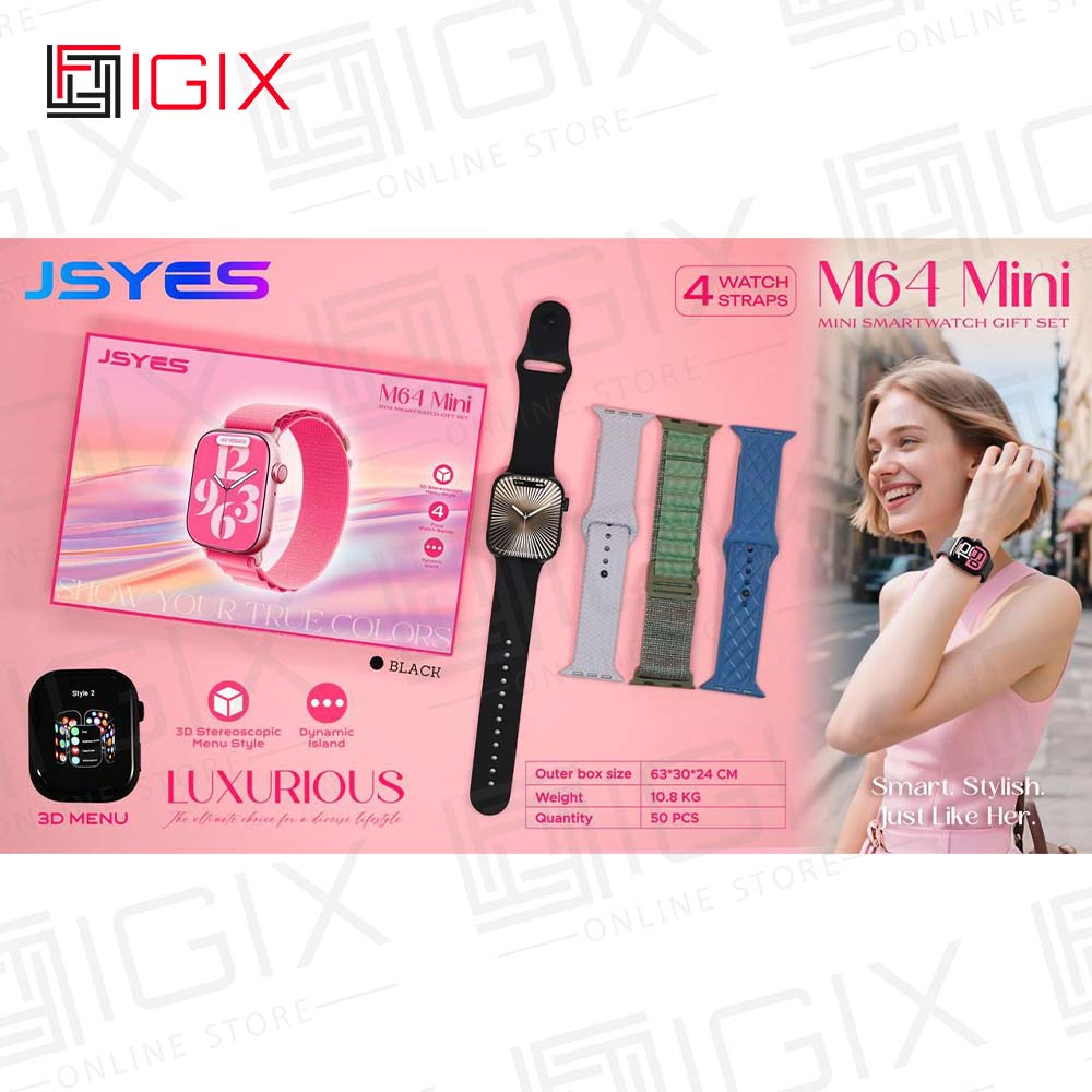 M64mini 1-1-6 پک ساعت هوشمند 4 بند m64 mini