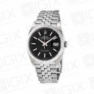 ساعت مردانه رولکس 41mm DateJust کوارتز نقره ای صفحه مشکی