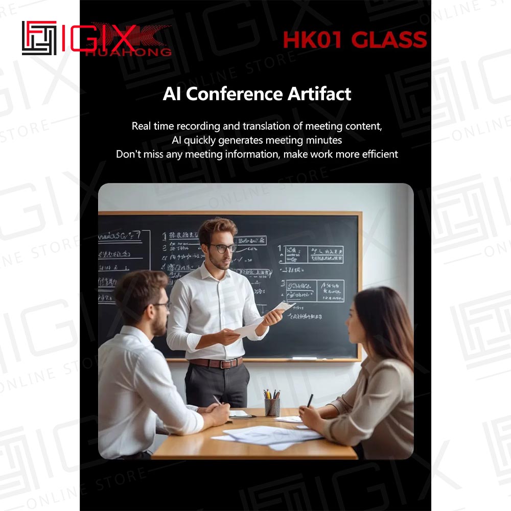 عینک هوشمند دوربین دار با لنز قابل تعویض hk01 glass
