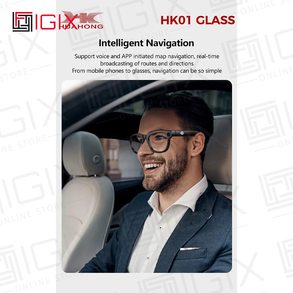 عینک هوشمند دوربین دار با لنز قابل تعویض hk01 glass