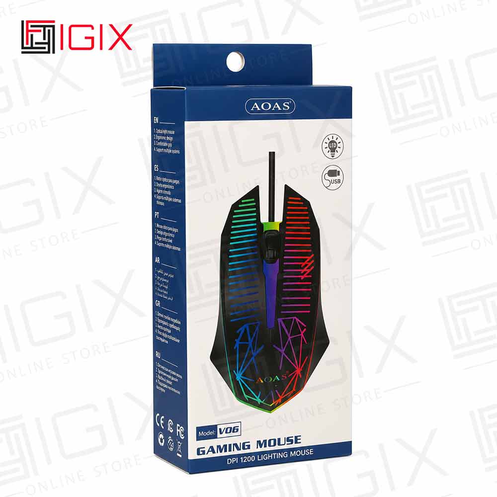 موس گیمینگ AOSA مدل V06