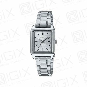 ساعت مچی عقربه ای زنانه کاسیو مدل Casio LTP-V007D-7E نقره ای صفحه سفید