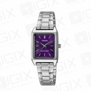 ساعت مچی عقربه ای زنانه کاسیو مدل Casio LTP-V007D-7E نقره ای صفحه بنفش