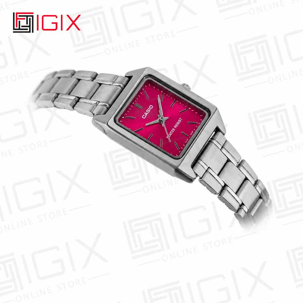 ساعت مچی عقربه ای زنانه کاسیو مدل Casio LTP-V007D-7E نقره ای صفحه سرخابی