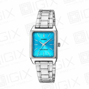 ساعت مچی عقربه ای زنانه کاسیو مدل Casio LTP-V007D-7E نقره ای صفحه آبی