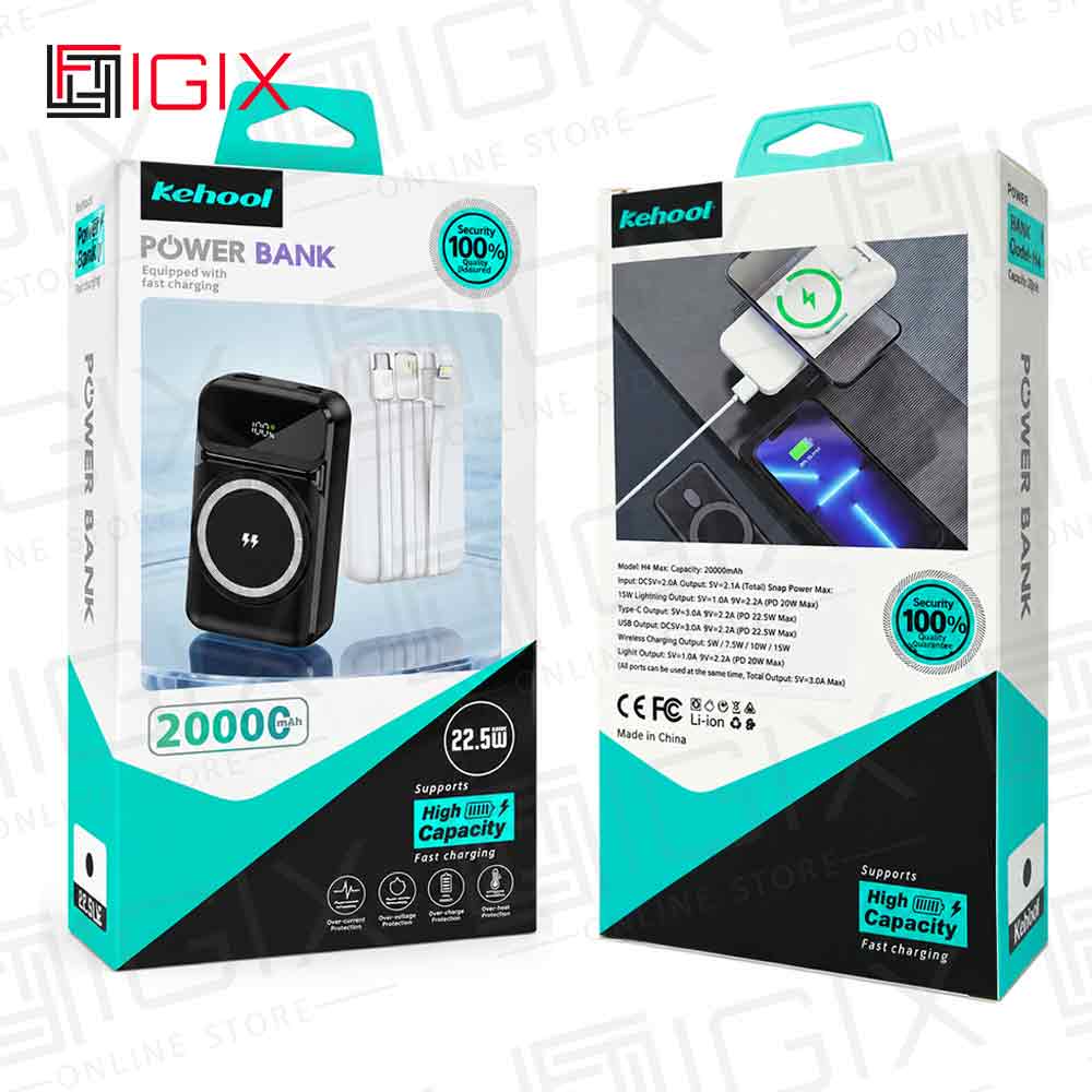 پاوربانک 22.5 وات کی هول kh h40c