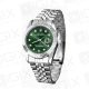 ساعت مردانه رولکس 36mm DateJust کوارتز نقره ای صفحه سبز