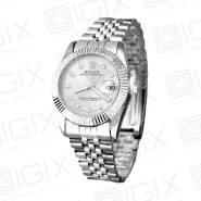 ساعت مردانه رولکس 36mm DateJust کوارتز نقره ای صفحه نقره ای