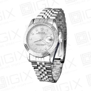 ساعت مردانه رولکس 36mm DateJust کوارتز نقره ای صفحه نقره ای