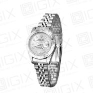 ساعت زنانه رولکس DateJust کوارتز نقره ای صفحه نقره ای