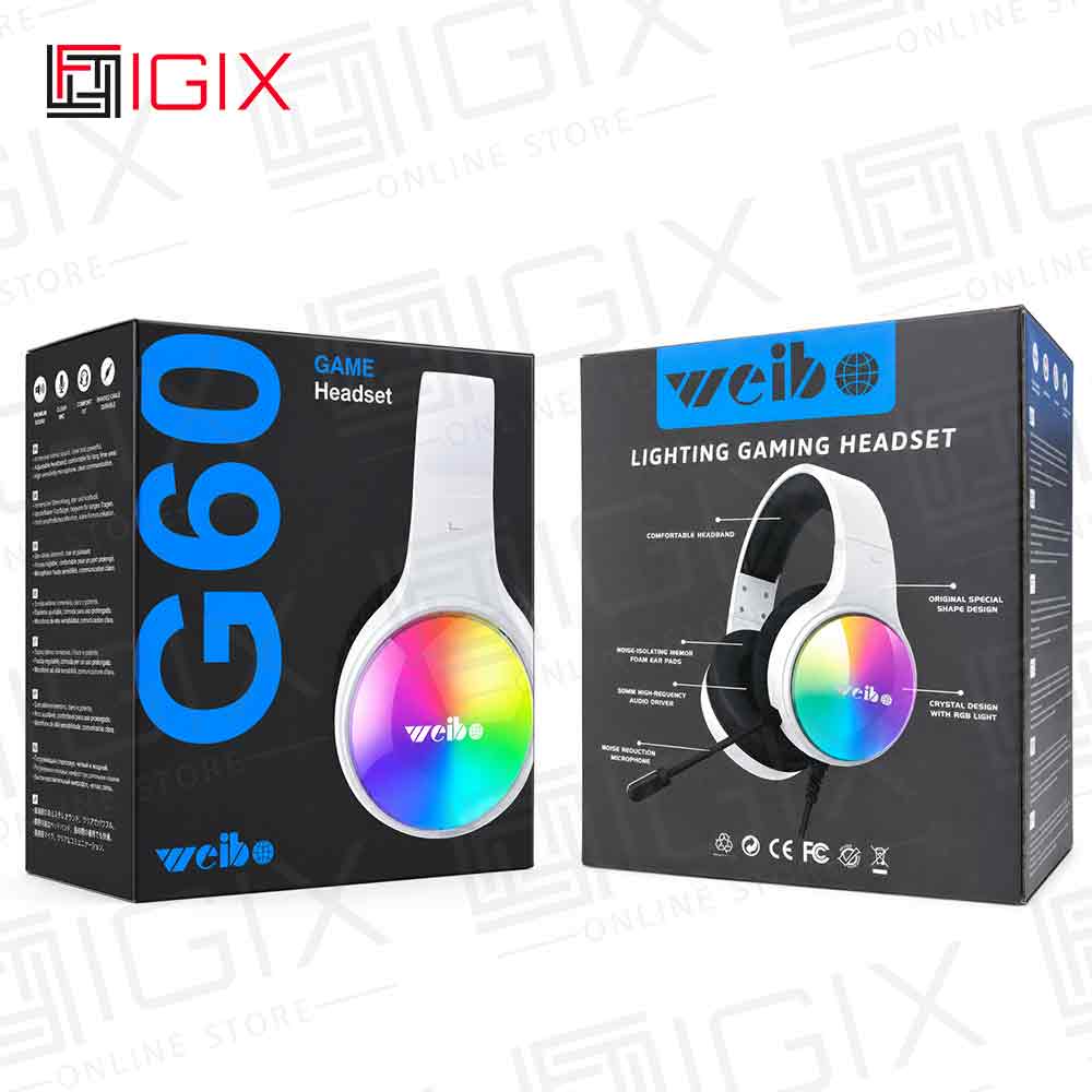 هدفون با سیم گیمینگ ویبو g 60